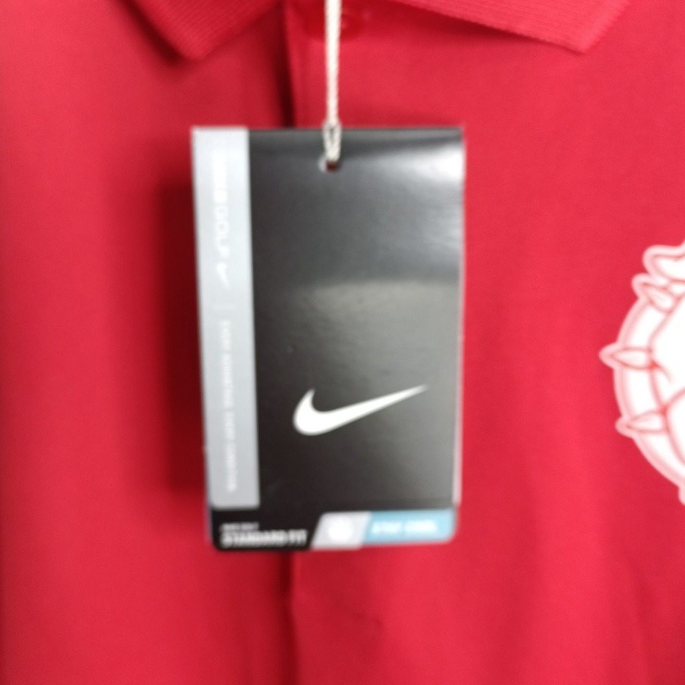 Nike Golf Gonzaga Bulldogs Red Dri-FIT Polo Shirt Mens XXL 725518-657 NWT - Picture 6 of 9
